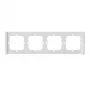 Wandframe voor Sonoff M5-4C-80-FW schakelaar — viervoudig wit