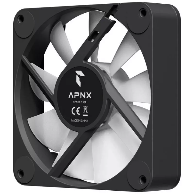 APNX FP1-R PWM Reverse ARGB-behuizingsventilator 120 mm zwart