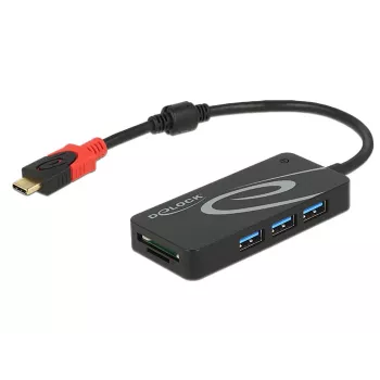USB-hub DeLOCK USB 3.0 Type-C 3 poorten