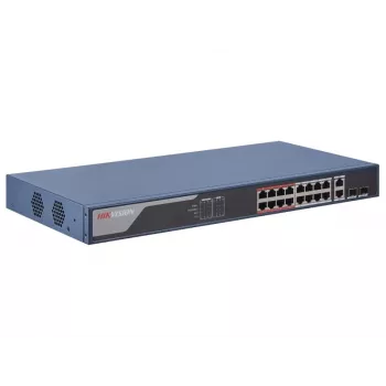 Hikvision DS-3E1318P-EI Netwerkswitch managed Fast Ethernet (10/100) Power over Ethernet (PoE) 1U blauw