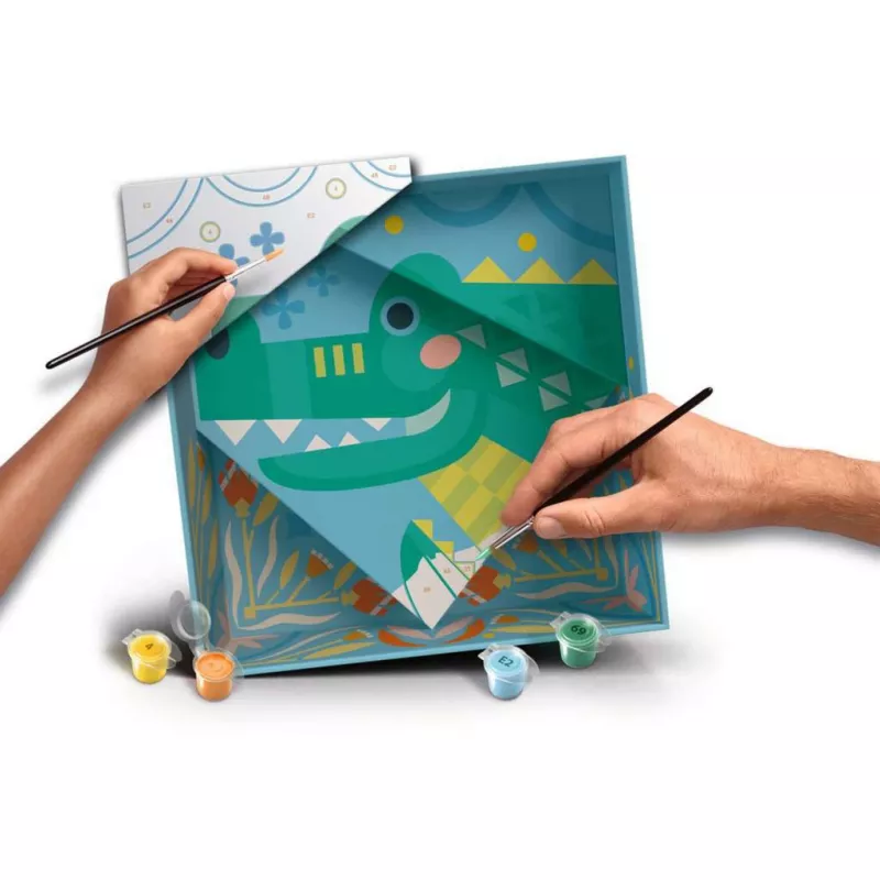 Ravensburger schilderset CreArt Do it together – krokodil (samenschilderset voor kinderen)