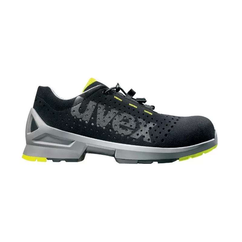 Veiligheidsschoenen Uvex 8543.8 S1 SRC heren volwassenen zwart PU microvelours