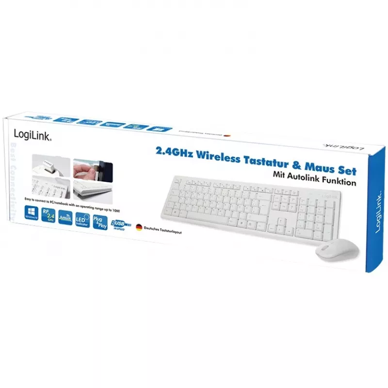 Draadloze toetsenbord-muisset LogiLink ID0104W