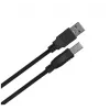 Lanberg CA-USBA-11CC-0010-BK USB-kabel 1 m 2.0 USB B zwart
