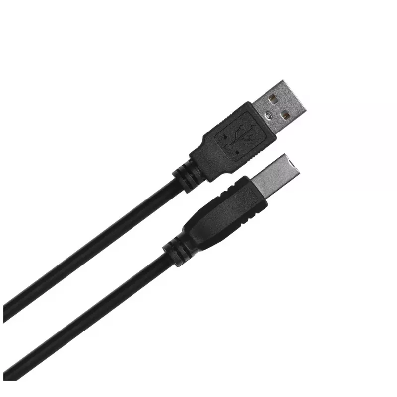 Lanberg CA-USBA-11CC-0010-BK USB-kabel 1 m 2.0 USB B zwart
