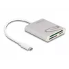 Kaartlezer DeLOCK 91005 USB 3.2 Gen 1 Type-C grijs CF MMC MicroSD