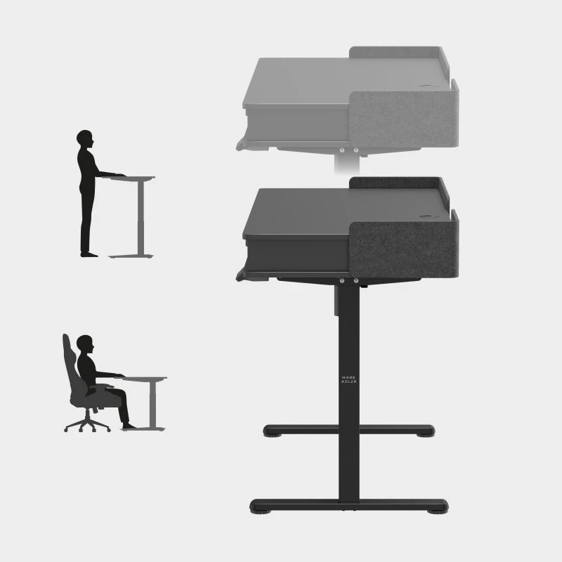 Elektrisch bureau MA-Leader 8.0 zwart
