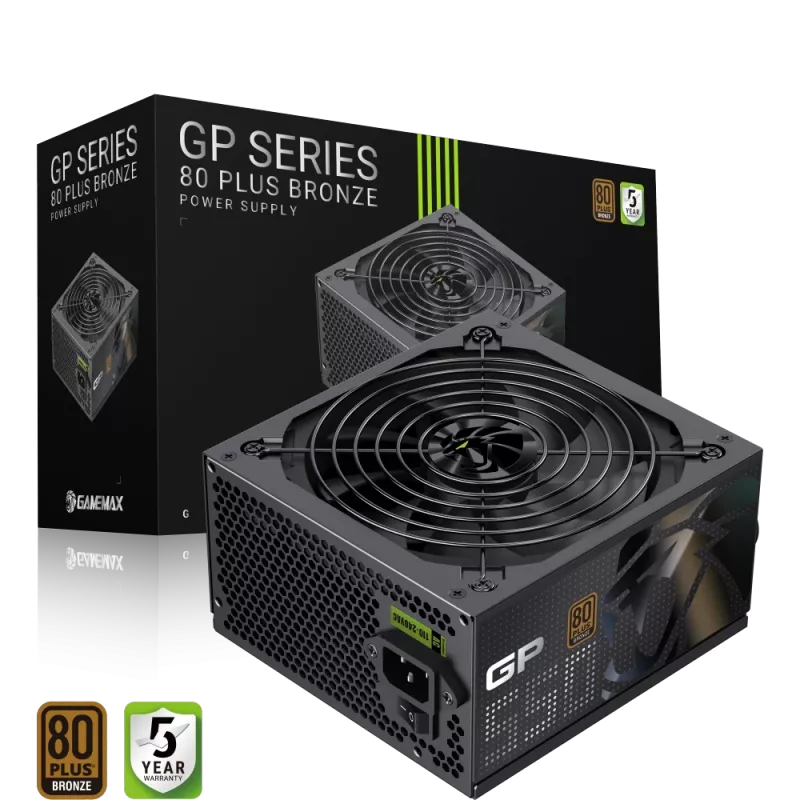 Gamemax voeding, 80 PLUS, Bronze | GP 550B | 550 W