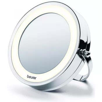 Verlichte cosmeticaspiegel Beurer BS59 diameter 11 cm zilver