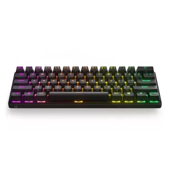 Mechanisch gaming-toetsenbord STEELSERIES Apex Pro Mini Wireless — 60% formfactor, USB + RF draadloos + Bluetooth, QWERTY US, zwart