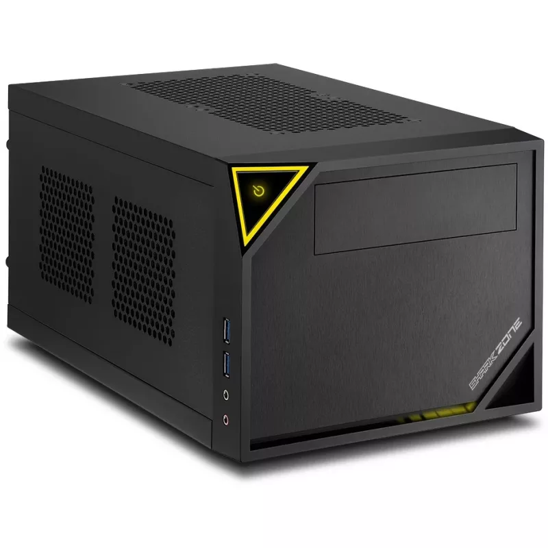 PC-behuizing Sharkoon SHARK ZONE C10 Mini-ITX zwart, geel