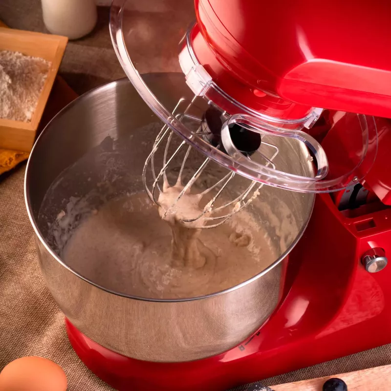 Staande mixer JATA JEMA1502 rood roestvrijstaal
