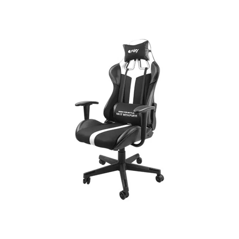 FURY Avenger XL universele gamingstoel gevoerde zitting zwart, wit