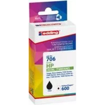 EDDING EDD-706 zwart printerpatroon compatibel met HP 303XL T6N04AE (18-706)