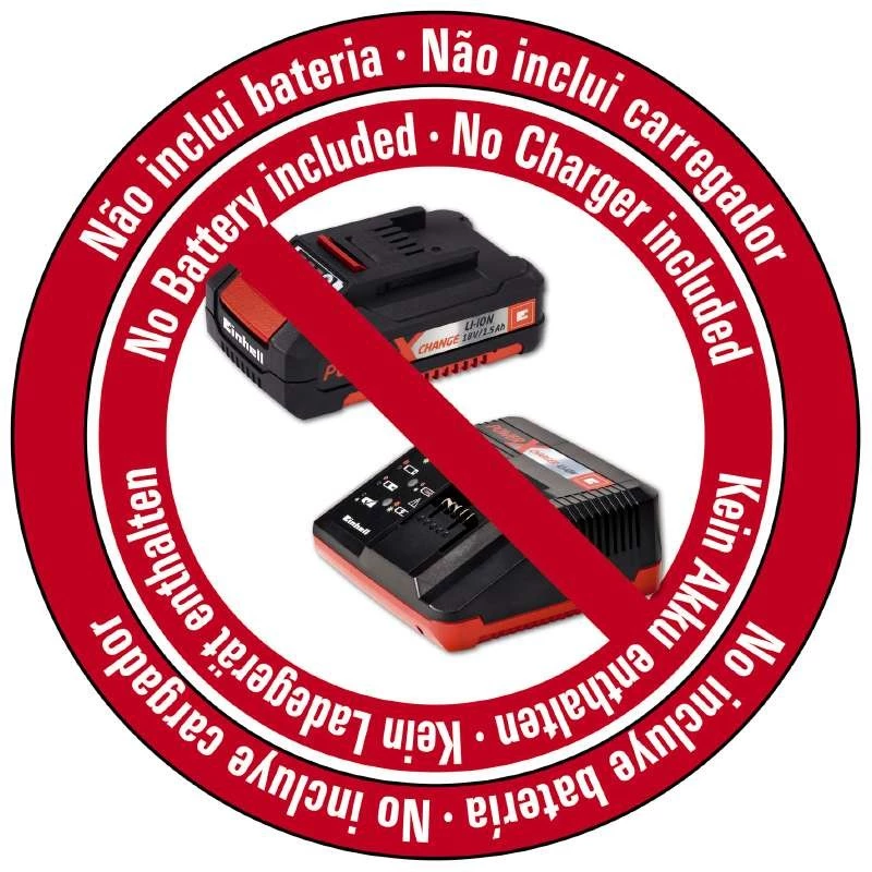 Einhell GE-CL 18 Li E - Solo accu-bladblazer 210 km/h zwart, rood