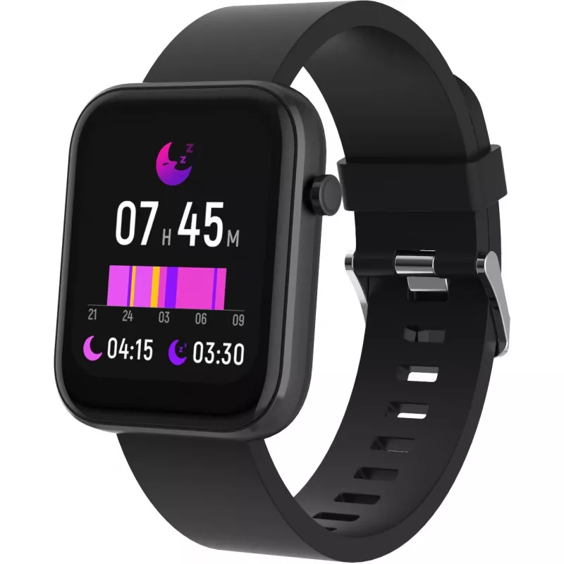 DENVER SW-182 - smartwatch met bandje - 4,3 cm (1,7 inch) display - Bluetooth - zwart (116111000580)