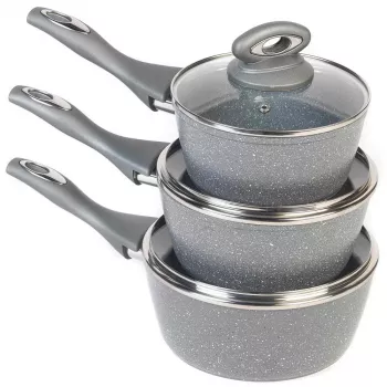 Pannenset Salter BW02986G1EU7 — 3-delige kookpannen 16 cm, 18 cm, 20 cm