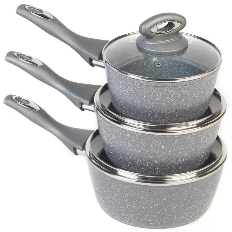 Pannenset Salter BW02986G1EU7 — 3-delige kookpannen 16 cm, 18 cm, 20 cm