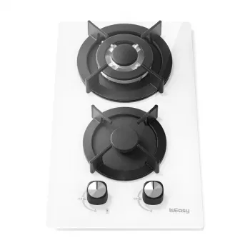 ISEASY MGBG-312A gaskookplaat, 2 branders (wit)