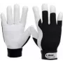 Werkhandschoenen Cimco 141245, zwart/wit, maat L, 2 stuks