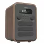 Denver DAB-48 grijs persoonlijke digitale radio grijs, hout