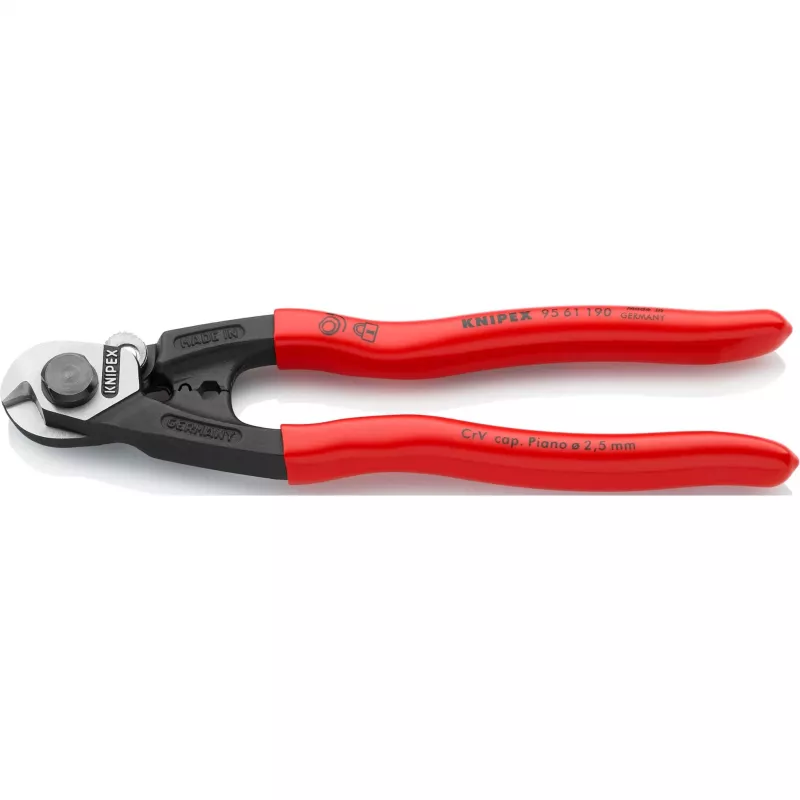 Knipex 95 61 190 draadkabelschaar, 190 mm