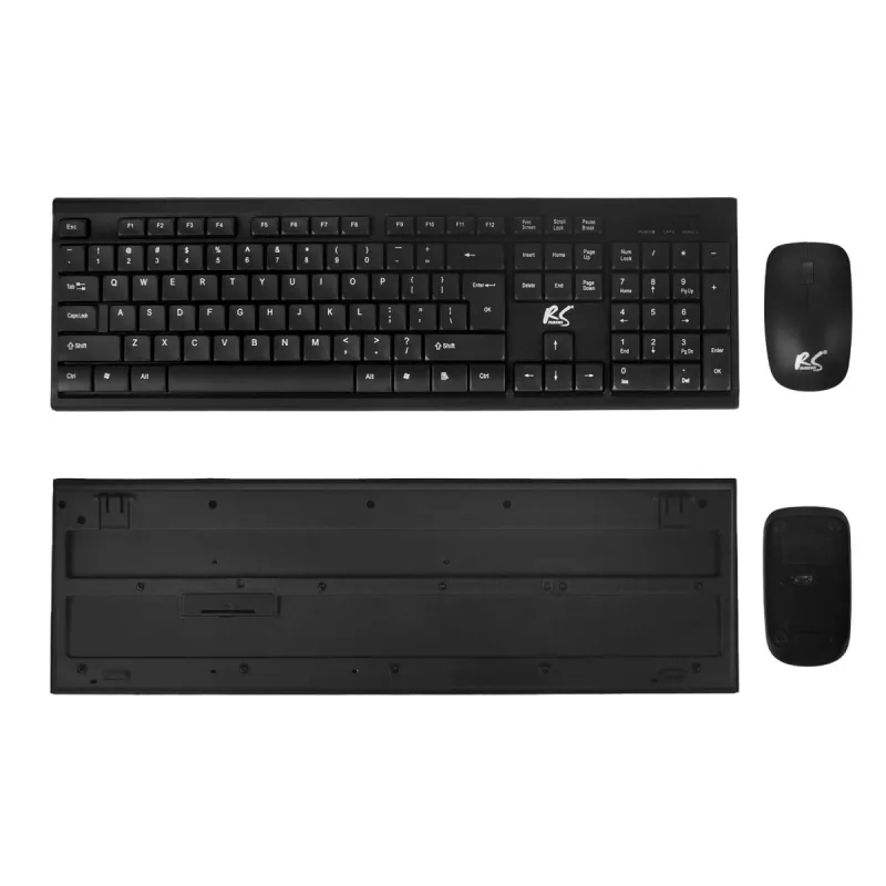 NanoRS draadloze toetsenbord- en muiscombinatie met ergonomisch design – RS580 voor soepel en efficiënt gebruik