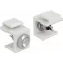 Delock 86401 Keystone-drukknop, wit