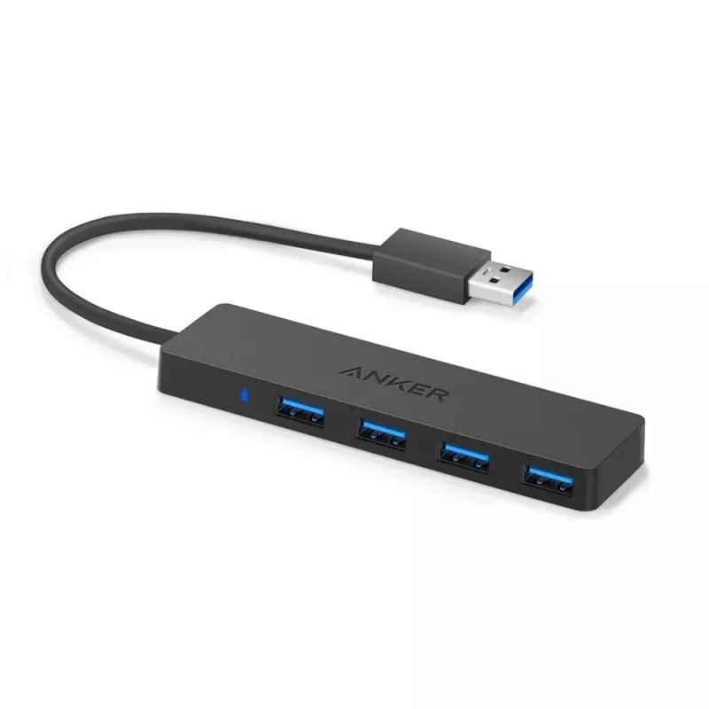 USB Hub Anker Innovations A7516016 USB 3.2 Gen 1 Type-A 5000 Mbit/s zwart