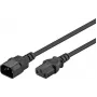 Goobay IEC-apparaatverlengkabel, 1,8 m, zwart (59570)