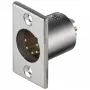 Wentronic Goobay microfoon inbouwstekker met vergulde contacten - 5-polig (11966)
