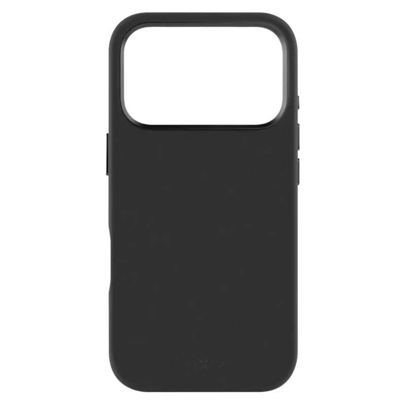 Vaste achterkant cover voor Apple iPhone 17 Pro, vloeibaar siliconen, zwart, MagFlow