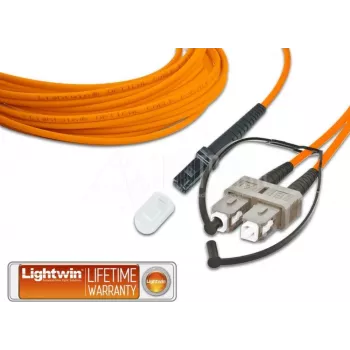 Lightwin hoogwaardige duplex glasvezel-patchkabel, MM OM2, MTRJ - SC glasvezel-patchkabel (LDP-50 MTRJ-SC 3.0)