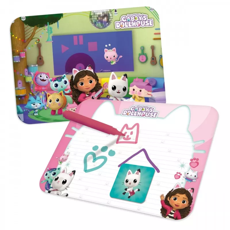 Activiteitentafel voor kinderen Lisciani Biurko z grami - Koci Domek Gabi, interactieve leertafel
