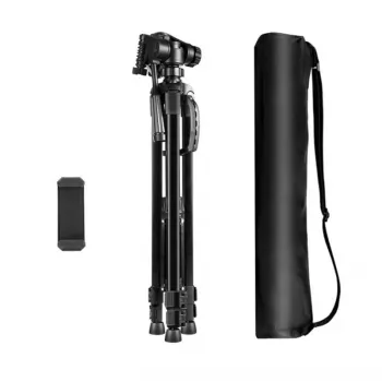 Statief met 3D-360°-kop + telefoonhouder Puluz PU3096B