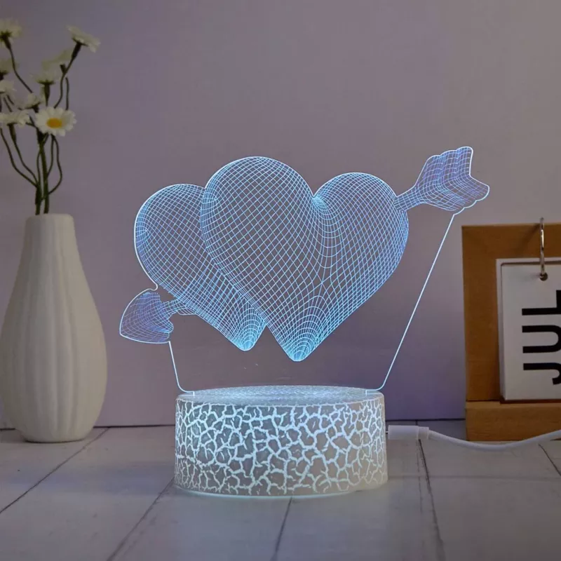 Manta SNL115RGB RGB 3D hart decoratieve LED-lampenset