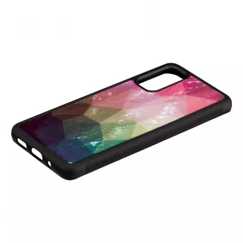 Hoes iKins voor Samsung Galaxy S20 – waterbloemenpatroon, zwart