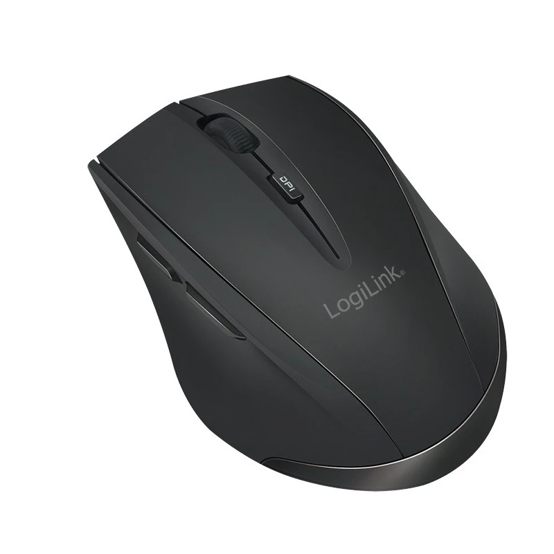 Logilink draadloze muis BT5.0, ergonomisch, zwart