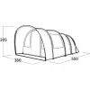 Familie-tunneltent Skarvan 6 grijs, model 2025