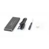 GEMBIRD EE2280-U3C-01 Gembird behuizing M.2 naar USB 3.0, aluminium, zwart