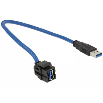 USB-kabel DeLOCK 86375 USB 3.2 Gen 1 0,5 m USB-A blauw