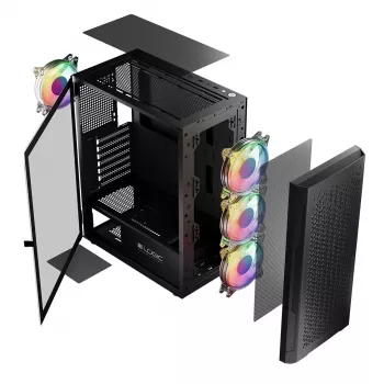 Logic ARAMIS ARGB MINIDI USB 3.0 behuizing zwart