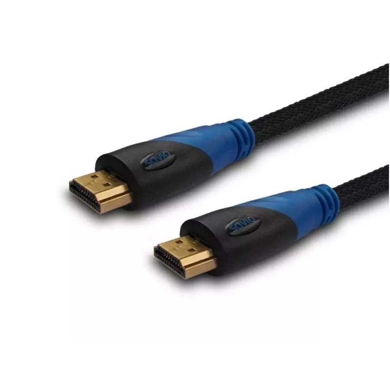 HDMI-kabel SAVIO CL-48 2 m, HDMI 1.4, 4K (4096x2160), ARC, Ethernet, vergulde contacten