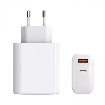 Oplader EXTRA DIGITAL GaN USB Type-C, USB Type-A: 65W, PPS