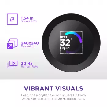 All-in-one vloeistofkoeler NZXT Kraken Plus 280 14 cm zwart