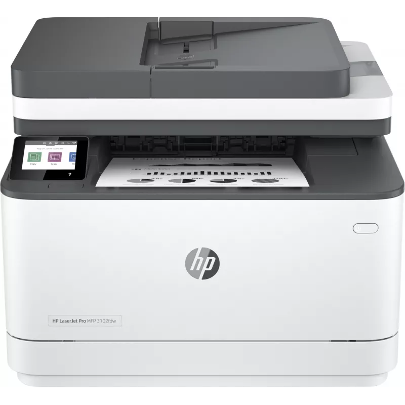 HP LaserJet Pro MFP 3102fdw printer, laser, monochroom printen, 1200 x 1200 DPI, A4, direct printen, wit
