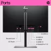 HP E24t G5 FHD touchmonitor, 60,5 cm (23,8 inch), 1920 x 1080 pixels, Full HD, LCD, 5 ms, zwart