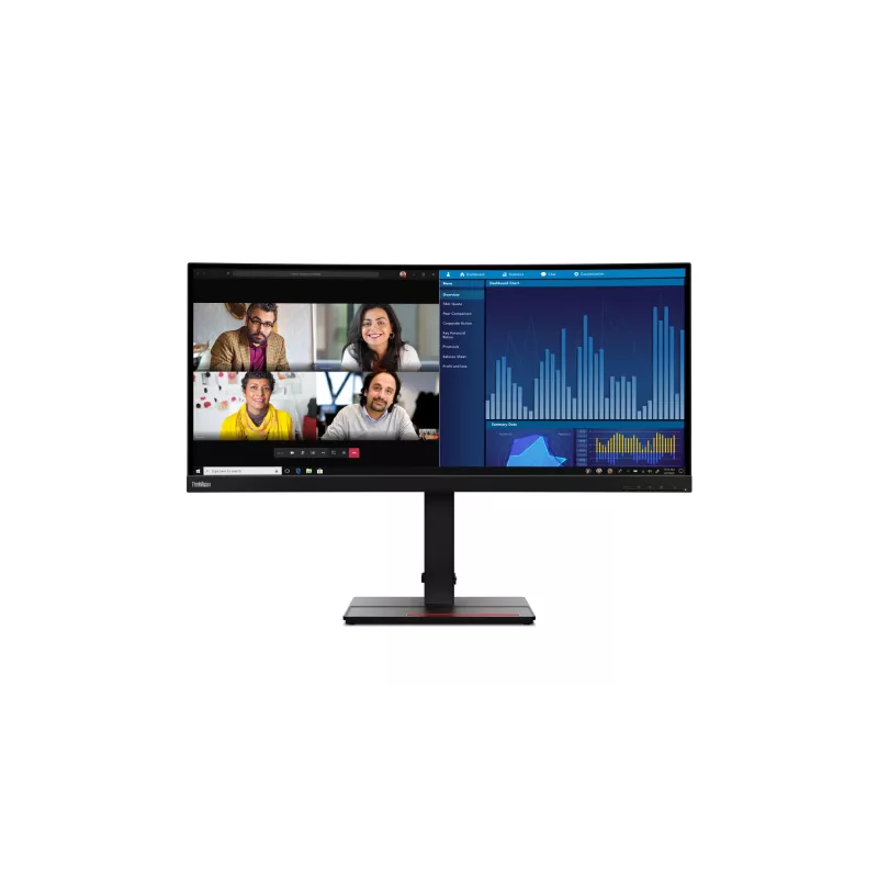 Lenovo ThinkVision P34w-20 computermonitor 86,7 cm (34,1 inch) 3440 x 1440 pixels Wide Quad HD LED zwart