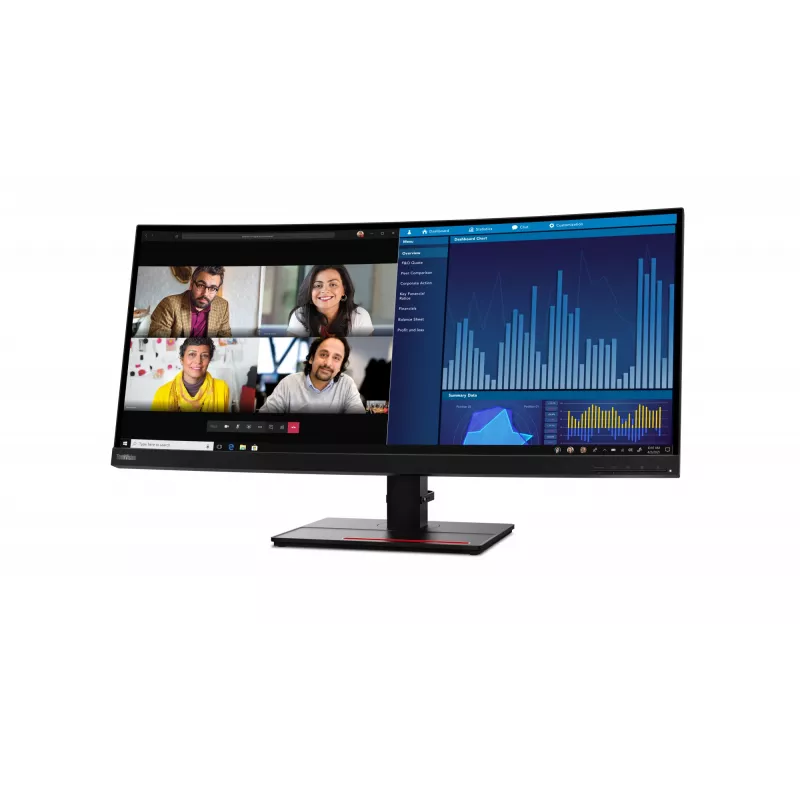 Lenovo ThinkVision P34w-20 computermonitor 86,7 cm (34,1 inch) 3440 x 1440 pixels Wide Quad HD LED zwart