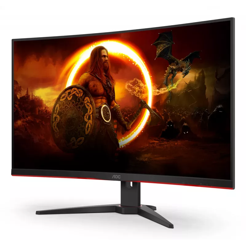 AOC G2 C32G2ZE/BK computermonitor 80 cm (31,5 inch) 1920 x 1080 pixel Full HD LED zwart, rood